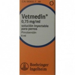 VETMEDIN INYECTABLE  0,75MG/ML  (5ML)