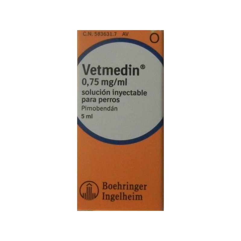 VETMEDIN INYECTABLE  0,75MG/ML  (5ML)