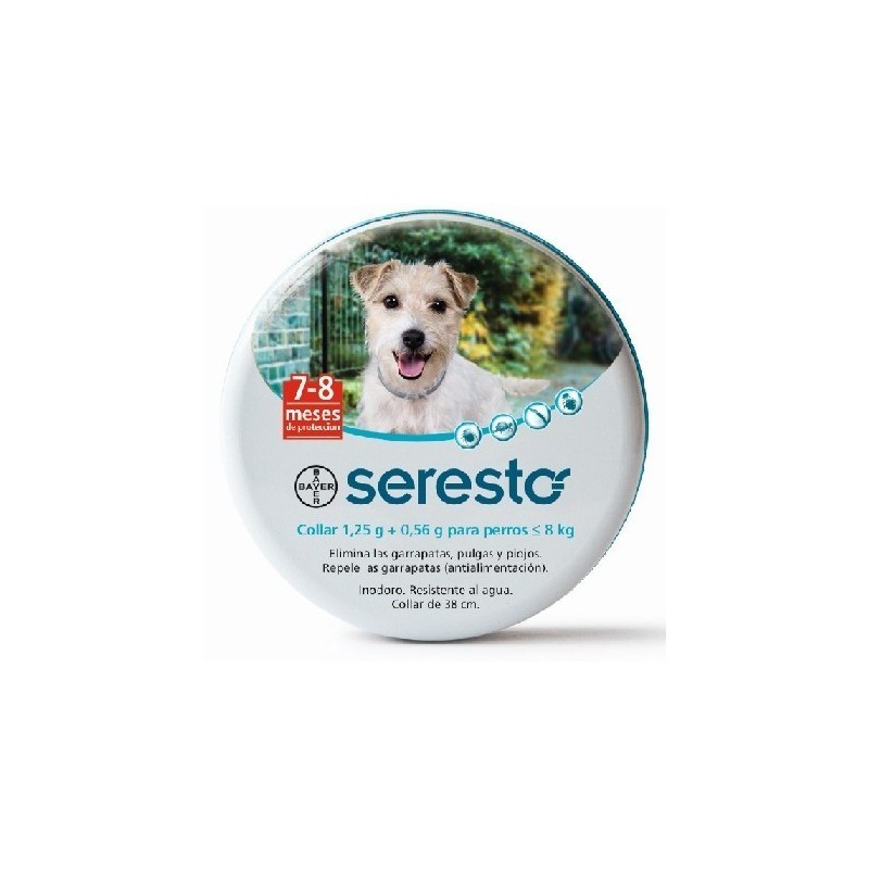 SERESTO COLLAR PERROS -8KG 38CM