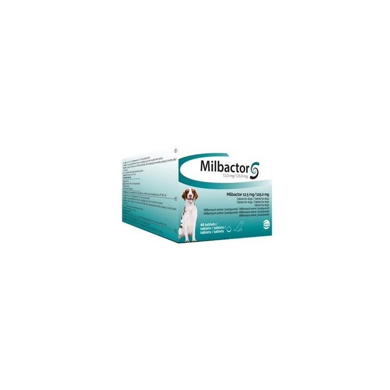 MILBACTOR PERRO +5KG 48COMP