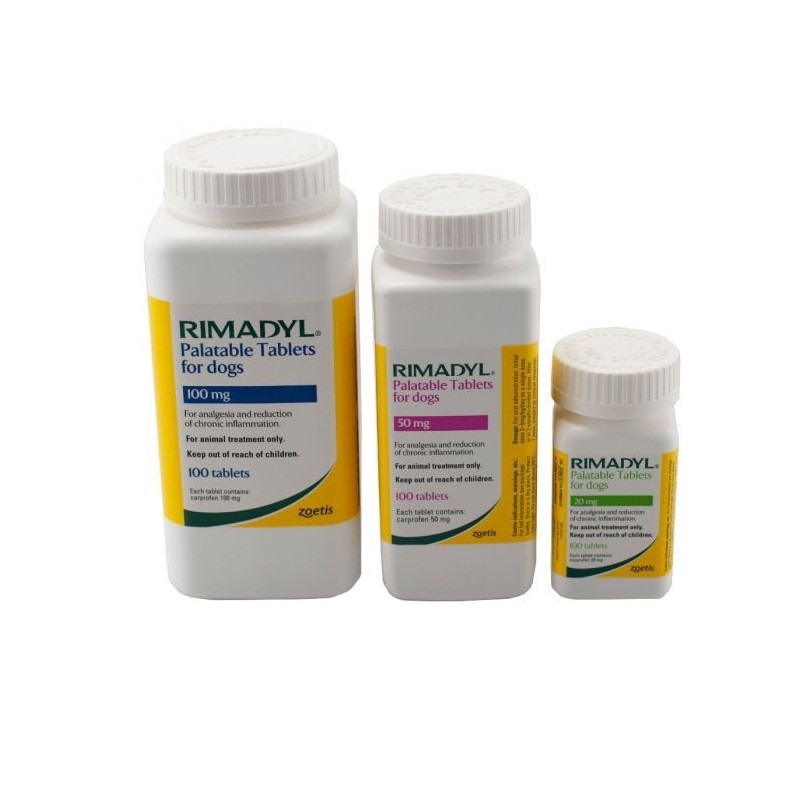 RIMADYL PALATABLE 100MG 100CDS