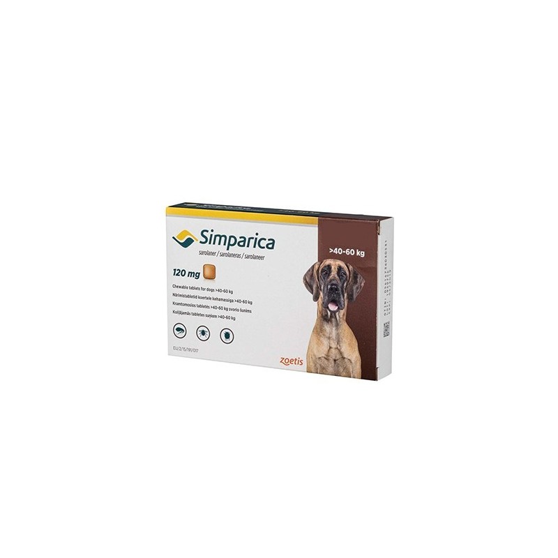 SIMPARICA 120MG 3CDS 40-60 KG