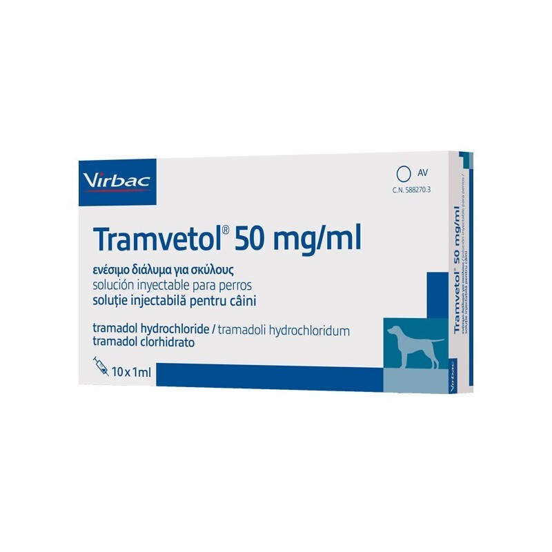 TRAMVETOL 50MG/ML SOLUCION INYECTABLE