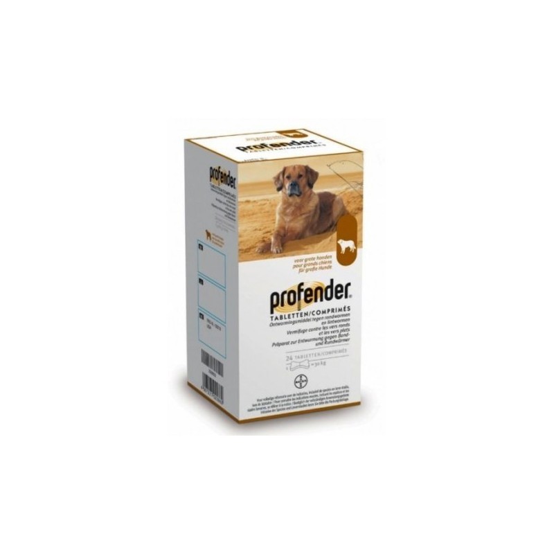 PROFENDER PERRO 30KG 24COMP.