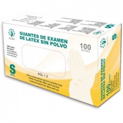 GUANTE LATEX S SIN POLVO (100UDS)