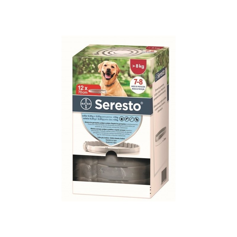 SERESTO CLINIC PACK PERRO GRANDE +8KG (12 UDS)