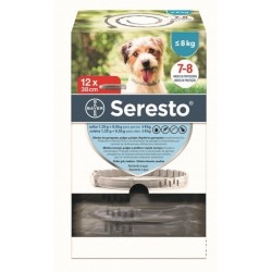 SERESTO CLINIC PACK PERRO PEQUEÑO -8KG (12UDS)
