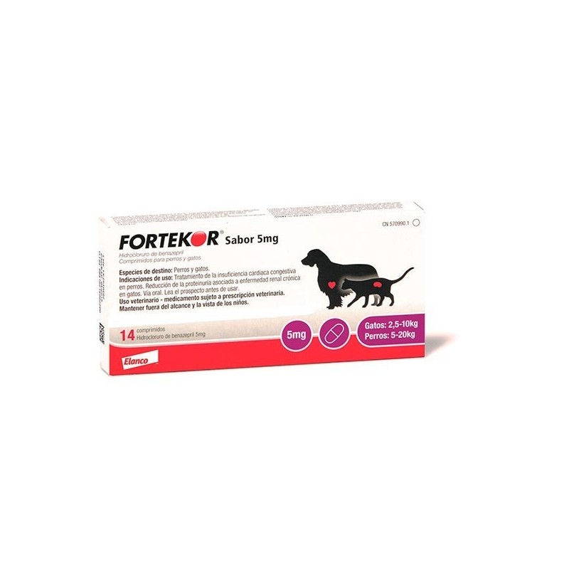 FORTEKOR SABOR 5 MG 14 COMP