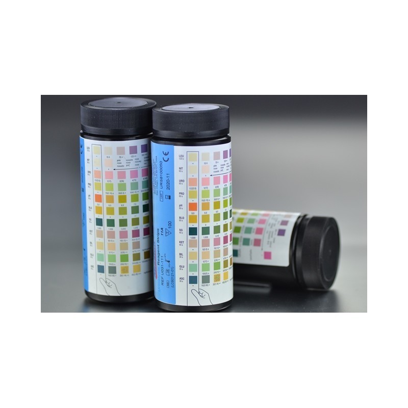 TIRAS REACTIVAS UROANALISIS 100UD 11 PARAMETROS