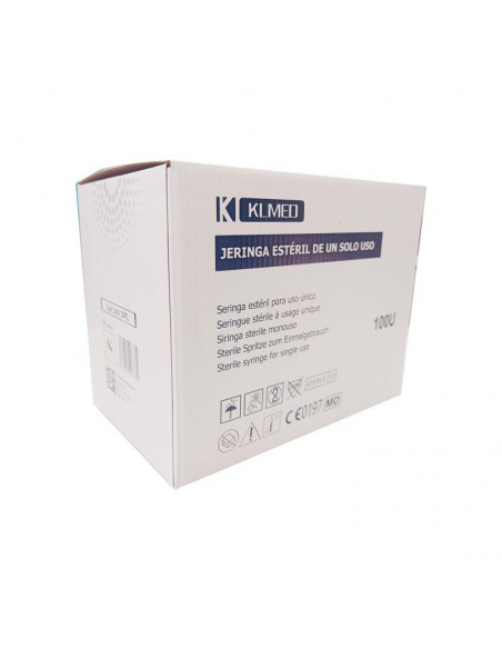 JERINGA 5 ML LUER 100 Uds