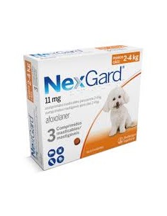 NEXGARD PERROS 2 A 4 KG 3 COMP