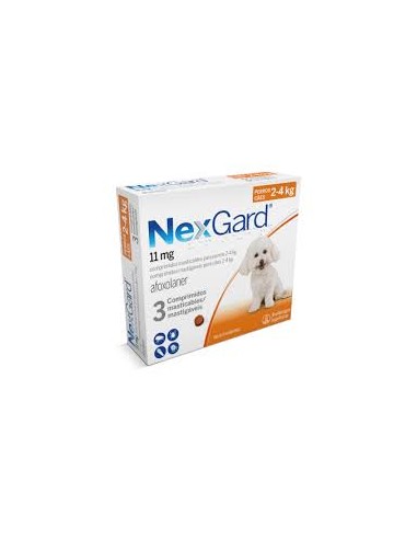 NEXGARD PERROS 2 A 4 KG 3 COMP