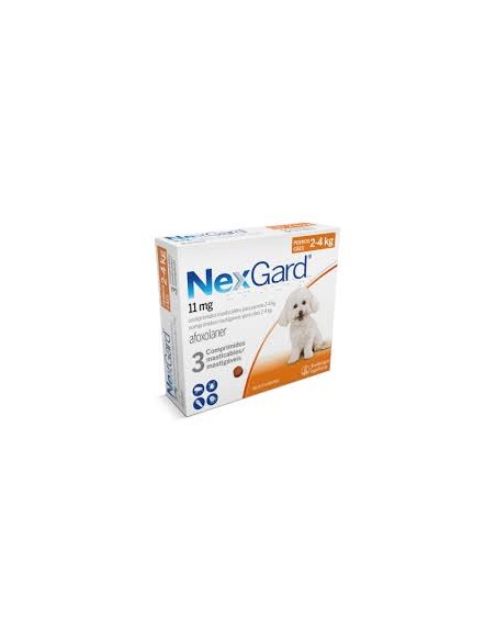NEXGARD PERROS 2 A 4 KG 3 COMP
