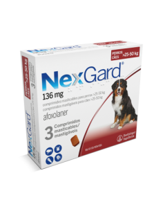 NEXGARD PERROS 25 A 50 KG 3 COMP