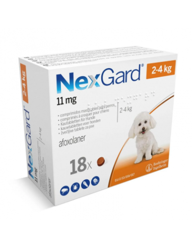 NEXGARD PERROS 2-4 KG 18 COMP