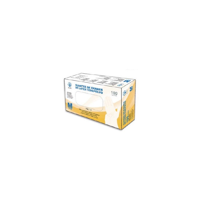 GUANTES LATEX   L  (100uds)